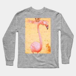 Pink Flamingo From Florida Long Sleeve T-Shirt